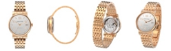 Grayton Women's Classic Collection Rose Gold Tone Stainless Steel Bracelet 36mm